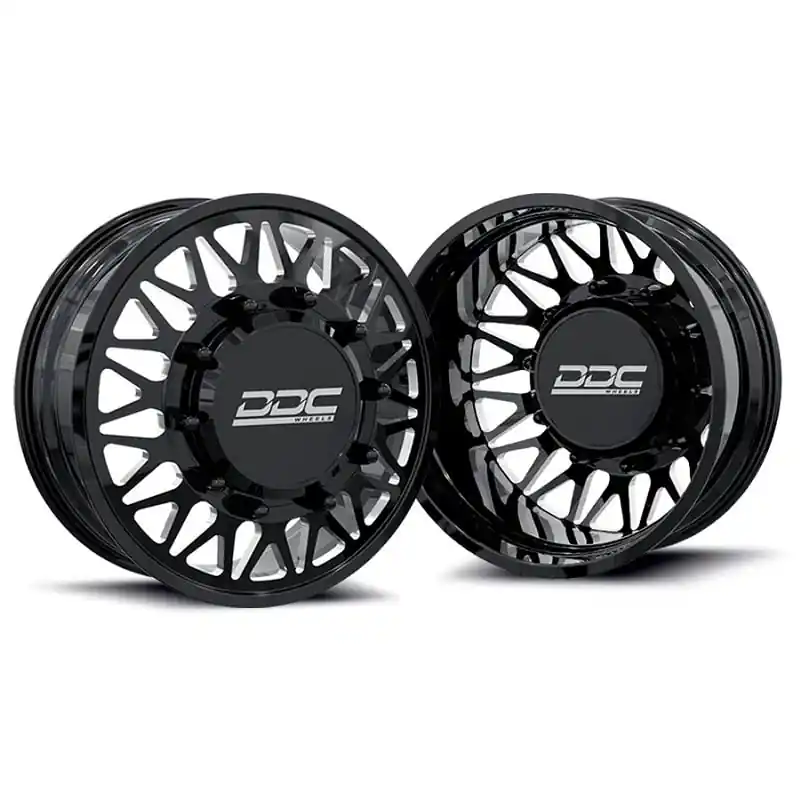 DDC Wheels Forged Black/Milled Mesh 20"x8.25" Wheel Set 11-23 GM 3500 Dually Exclusive Offer
