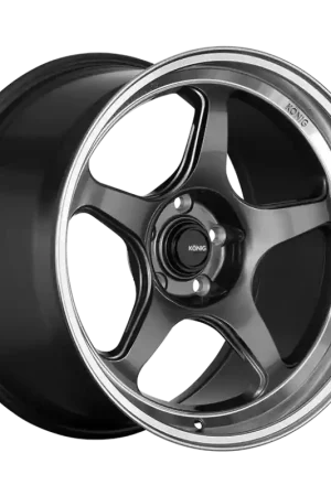 Konig Hyperspec 18x8.5A 5x112 ET32 Anthracite Metallic Wheel w/ Mirror Machined Lip (Knurled Bead) Sale