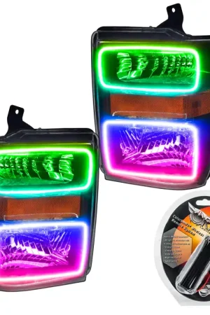 Oracle 08-10 Ford F250/350 LED HL - Black - ColorSHIFT Top Pick