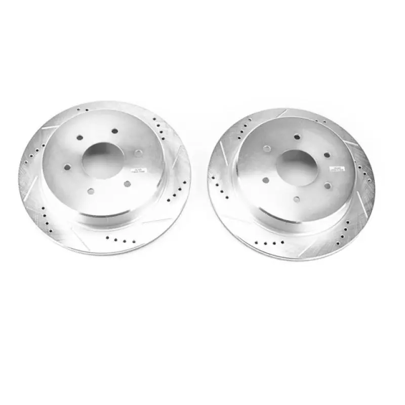 Power Stop 17-18 Nissan Titan Rear Evolution Drilled & Slotted Rotors - Pair Popular