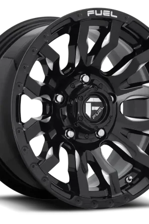 Aluminum Wheels 20X9 Blitz D673 5 On 150 Gloss Black Milled 110.1 Bore 20 Offset Multi Spoke 37 Lbs Fuel Off Road Wheels Get Yours