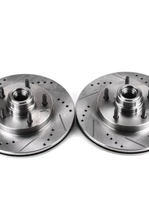 Power Stop 97-00 Ford F-150 Front Evolution Drilled & Slotted Rotors - Pair Low Price