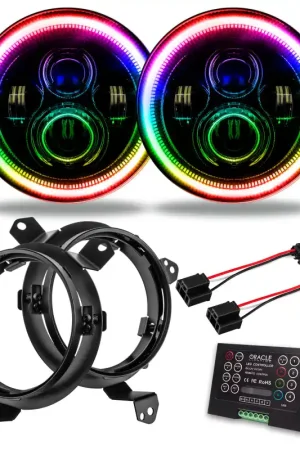Bulk Order Oracle Jeep Wrangler JL/Gladiator JT 7in. High Powered LED Headlights (Pair) - 2