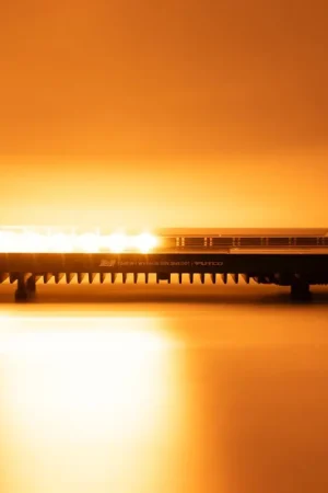 Putco Universal Yellow Jacket 12in x 4.5in Strobe Light Bar - Yellow/White Get Yours