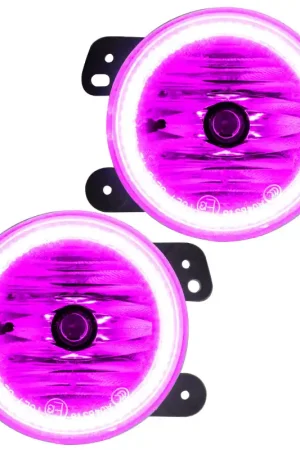 Oracle Lighting 07-09 Jeep Wrangler JK Pre-Assembled LED Halo Fog Lights -Pink Best Choice