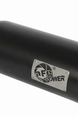 Weekend Sale aFe MACHForce XP Cat-Back SS-304 5in Intercooled Exh Tip 5in In x 6in Outx16inL Bolt-On Right Blk