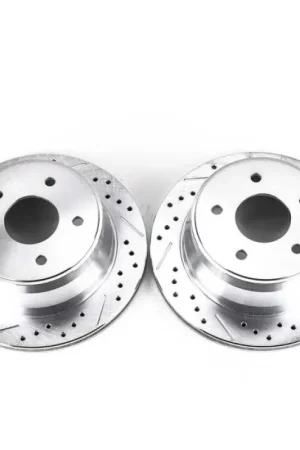 Reduced Price Power Stop 97-05 Chevrolet Blazer Rear Evolution Drilled & Slotted Rotors - Pair