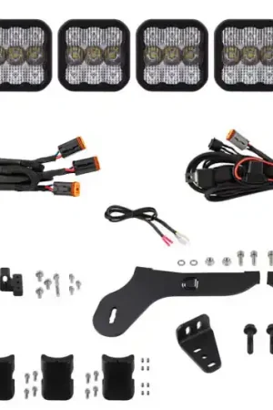 Diode Dynamics 17-20 Ford Raptor SS5 Grille CrossLink Lightbar Kit Sport - White Combo Secure Checkout