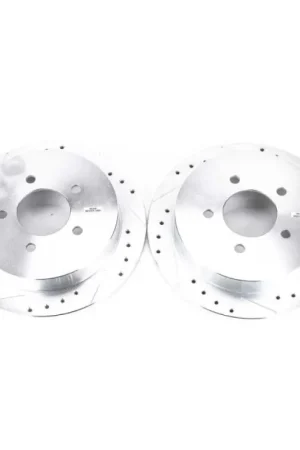 Power Stop 00-02 Ford Expedition Rear Evolution Drilled & Slotted Rotors - Pair Worldwide Shipping