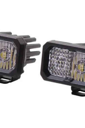 Warranty Included Diode Dynamics Stage Series 2 In LED Pod Pro - White Combo Standard RBL (Pair)