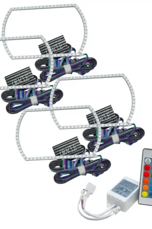 Oracle Chevy Silverado 07-13 Halo Kit Square Style - ColorSHIFT w/ Simple Controller Handmade