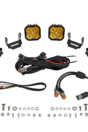 Diode Dynamics SS3 LED Bumper 2 In Roll Bar Kit Max - Yellow SAE Fog (Pair) Budget