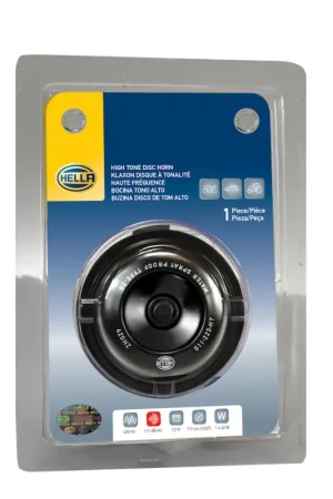 Hella Horn Bl Blk Disc Ht 77Mm 12V Univ Free Shipping