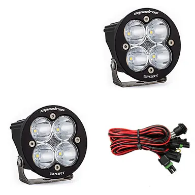 LED Light Pods Clear Lens Work/Scene Pair Squadron R Sport Baja Designs Free Delivery