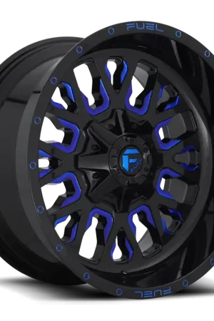 Aluminum Wheels 18X9 Stroke D645 6 On 135/6 On 139.7 Gloss Blue Milled 106.3 Bore -12 Offset Fuel Off Road Wheels Free Delivery
