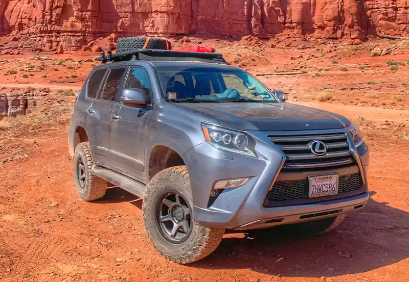 Time-Limited Cali Raised 10-22 Lexus GX 460 Low Profile LED Ditch Light Brackets Kit - 2 3.5 In Round Cannon Pod