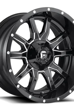 Factory Price Aluminum Wheels 17X9 Vandal D627 5 On 114.3/5 On 127 Gloss Black/Milled 78.1 Bore 1 Offset Fuel Off Road Wheels