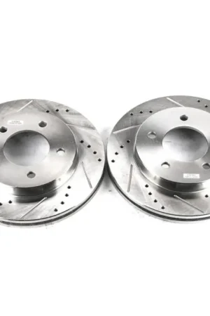 Viral Power Stop 97-03 Ford F-150 Front Evolution Drilled & Slotted Rotors - Pair