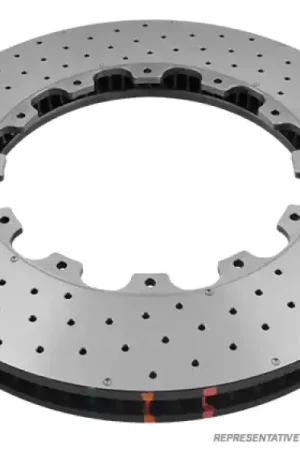 Budget DBA 2018 Subaru WRX Front 5000 Series Drilled Ring w/NAS Nuts