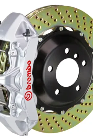 Mega Sale Brembo 07-17 LS460/LS460L/LS600h L Front GT BBK 6 Piston Cast 380x32 2pc Rotor Drilled-Silver