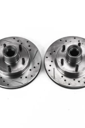Bargain Power Stop 95-97 Chevrolet Blazer Front Evolution Drilled & Slotted Rotors - Pair