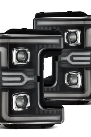 17-19 Ford Super Duty MKII LUXX-Series LED Projector Headlights Black Trending