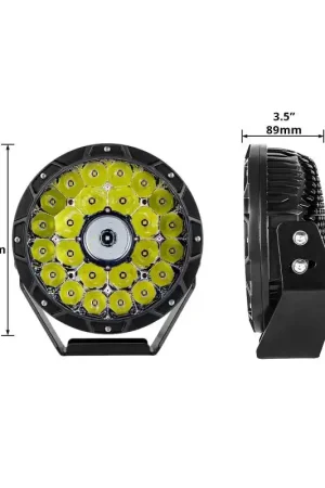 Instant Buy XK Glow Combo Beam Offroad Round Work Light Kit 2pc 9in 110W