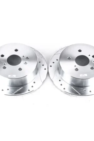 Power Stop 04-10 Toyota Sienna Rear Evolution Drilled & Slotted Rotors - Pair Best Price