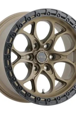 Shop Now Weld Off-Road W106 18X9 Ledge Six 6X139.7 ET19 BS 5.76 Satin Bronze / Black Ring 106.1