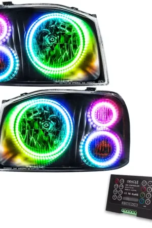 Oracle 01-04 Nissan Frontier SMD HL - Triple Halo - ColorSHIFT w/ 2.0 Controller Viral
