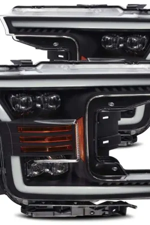 Exclusive Offer AlphaRex 18-19 Ford F-150 NOVA LED Proj Headlights Plank Style Matte Black w/Activ Light/Seq Signal