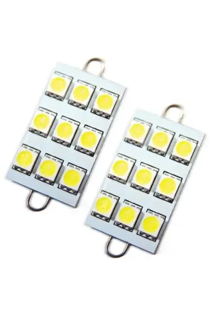 Oracle 44MM 6 LED 3 Chip - Loop Festoon Bulbs (Pair) - White Top Rated