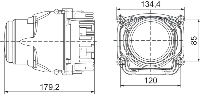 Hella 90mm Bi-LED High - Low Beam 2nd Gen (SAE) Module While Supplies Last