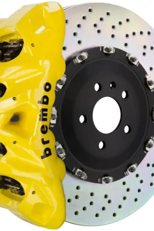 Limited Time Brembo 05-11 G55 AMG Front GT BBK 8 Piston Cast 412x38 2pc Rotor Drilled- Yellow