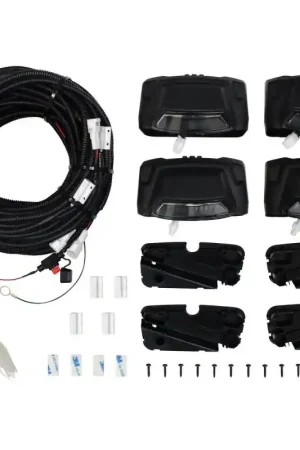 Seasonal Sale Westin R5 LED Light Kit - 4 End Caps Integrated LED Lights w/ Wiring Harness - Black