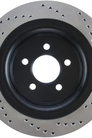 StopTech Cross Drilled Sport Brake Rotor - 2015 Ford Mustang - Rear Right Exclusive