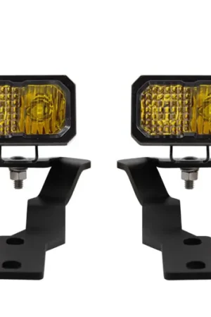 Direct From Factory Diode Dynamics 16-21 Toyota Tacoma Stage Series 2in LED Ditch Light Kit - Sport Yellow Combo