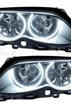 Oracle 02-05 BMW 3 Series SMD HL - Black - ColorSHIFT w/ BC1 Controller Big Sale