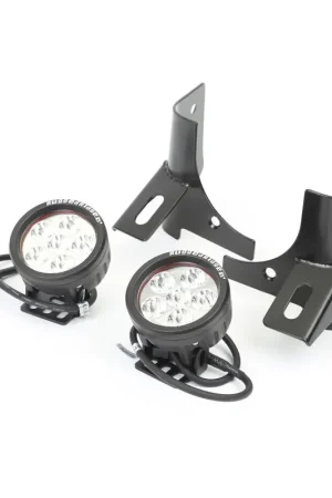 Latest Rugged Ridge 97-06 Jeep Wrangler Round Windshield LED Kit w/ Brackets