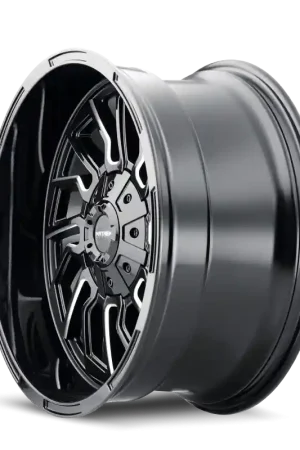 Limited Offer Mayhem 8111 Flywheel 20x9 / 5x127 BP / 0mm Offset / 87.1mm Hub Black w/ Milled Spokes Wheel