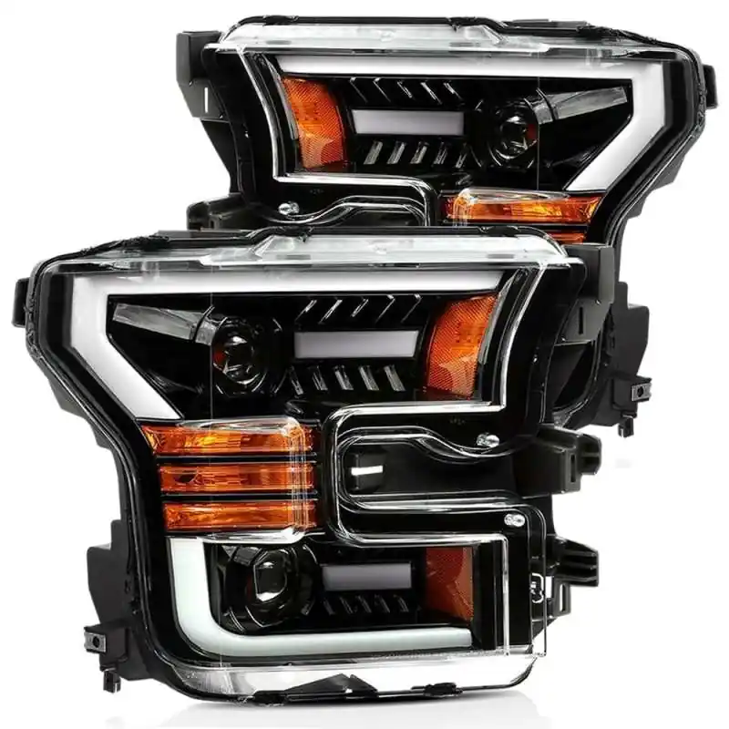 Don’t Miss Out AlphaRex 15-17 Ford F-150 PRO-Series Proj Headlights Plank Style Gloss Blk w/Activ Light/Seq Signal