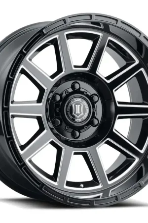 Time-Limited ICON Alloys Recoil, Gloss Black w/Milled Windows, 20x10/6x135, -24mm OS, 4.5" BS