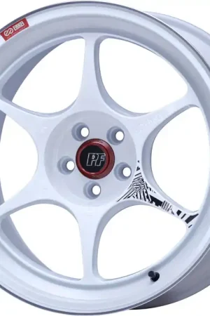 Enkei PF06 18x9.5 5x114.3 27mm Offset 75mm Bore White Machined Wheel Direct From Factory