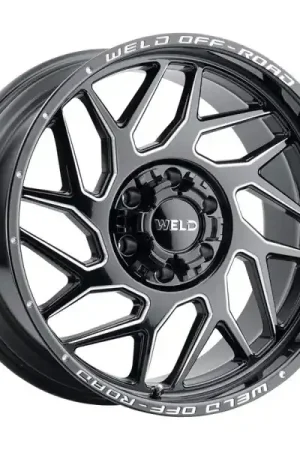 Price Drop WELD Offroad Wheels Fulcrum W117 Gloss Black Milled 20x12 -44mm Offset 8x165.1 (8x6.5)