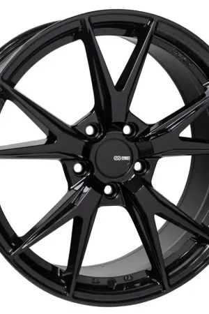 Enkei Phoenix 18x8 45mm Offset 5x114.3 72.6mm Bore Gloss Black Wheel Hot Deal