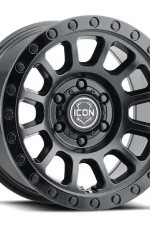 Top Rated ICON Hulse 17 X 8.5 5 X 5.5 0mm Offset 4.75in BS Double Black