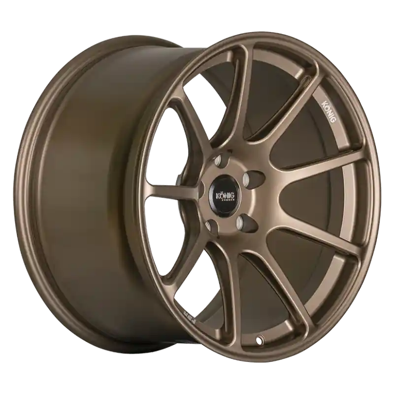 Bulk Order Konig Forged F5R 18x8.5A 5x112 ET42 Satin Bronze Wheel (Knurled Bead)