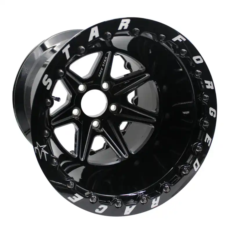 Race Star 72 ValStar 15x10 5x4.75bc 7.5bs 3.072in CB Black w/ Machined Accents Exclusive