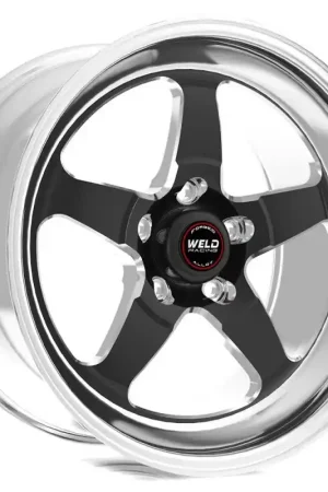 Direct From Factory Weld S71 17x10.5 / 5x4.75 BP / 7.2in. BS Black Wheel (High Pad) - Beadlock