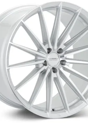 Special Offer Vossen HFX-4 22x9.5 - 5x112 - ET15 - Deep - 66.5 - Silver Polished Wheel